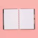 Caderno Inteligente  ROSE PASTEL Médio