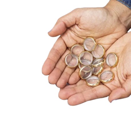 DISCOS + ELÁSTICOS DOURADO