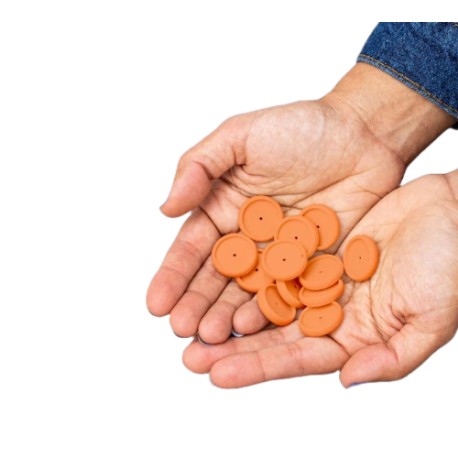 DISCOS + ELÁSTICOS LARANJA DOS TRÓPICOS