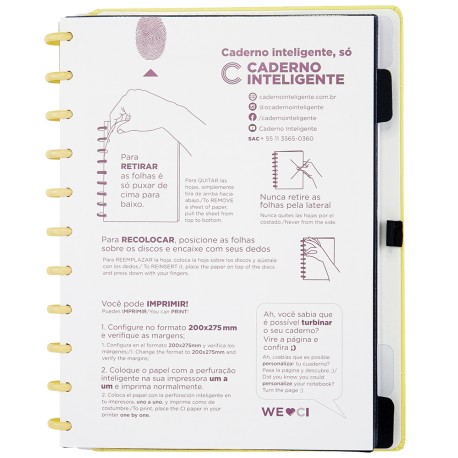Caderno Inteligente ALL YELLOW INTELIGINE