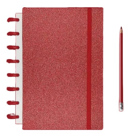 Caderno Inteligente VERMELHO CEREJA
